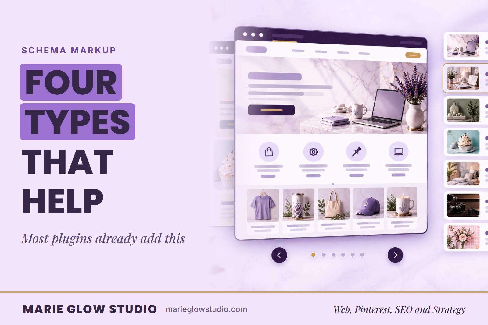 Marie Glow Studio blog graphic: Four Types That Help